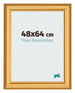 Photo Frame 48x64cm Gold Matte MDF Lazio Front Size | Yourdecoration.com