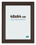 Photo Frame 48x64cm Oak Dark MDF Lazio Front Size | Yourdecoration.com