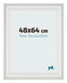 Photo Frame 48x64cm White Swept MDF Lazio Front Size | Yourdecoration.com