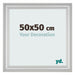 Photo Frame 50x50cm Silver Matte MDF Lazio Front Size | Yourdecoration.com