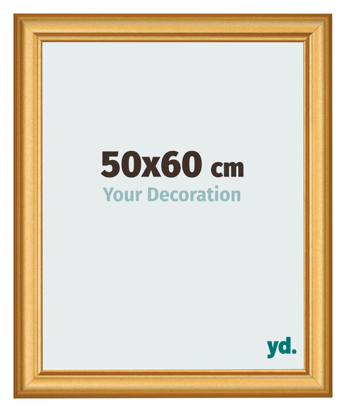 Photo Frame 50x60cm Gold Matte MDF Lazio Front Size | Yourdecoration.com