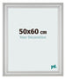 Photo Frame 50x60cm Silver Matte MDF Lazio Front Size | Yourdecoration.com