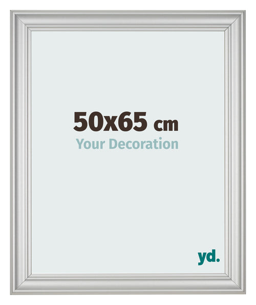 Photo Frame 50x65cm Silver Matte MDF Lazio Front Size | Yourdecoration.com