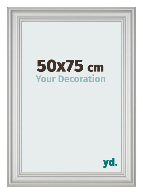 Photo Frame 50x75cm Silver Matte MDF Lazio Front Size | Yourdecoration.com