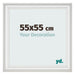 Photo Frame 55x55cm White Swept MDF Lazio Front Size | Yourdecoration.com