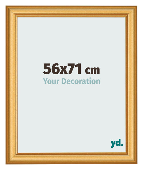 Photo Frame 56x71cm Gold Matte MDF Lazio Front Size | Yourdecoration.com