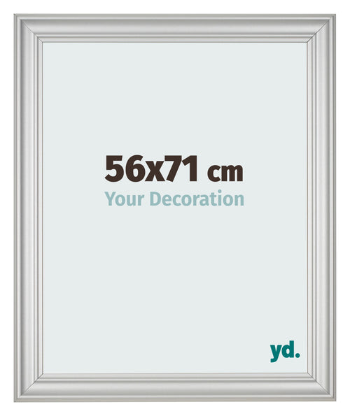 Photo Frame 56x71cm Silver Matte MDF Lazio Front Size | Yourdecoration.com