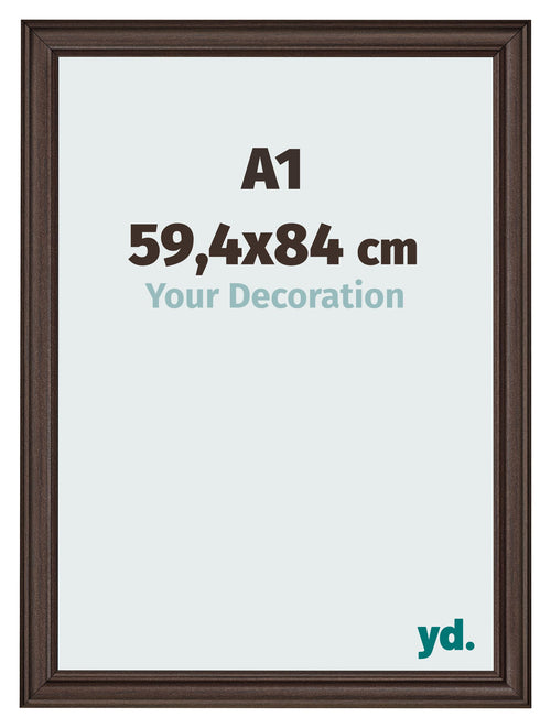 Photo Frame 59 4x84cm A1 Oak Dark MDF Lazio Front Size | Yourdecoration.com