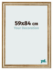 Photo Frame 59x84cm Gold Antique MDF Lazio Front Size | Yourdecoration.com