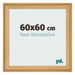 Photo Frame 60x60cm Pine Woodgrain MDF Lazio Front Size | Yourdecoration.com