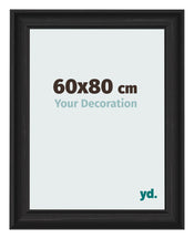 Photo Frame 60x80cm Black Woodgrain MDF Lazio Front Size | Yourdecoration.com