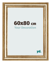 Photo Frame 60x80cm Gold Antique MDF Lazio Front Size | Yourdecoration.com