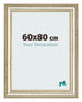 Photo Frame 60x80cm Metallic Gloss MDF Lazio Front Size | Yourdecoration.com