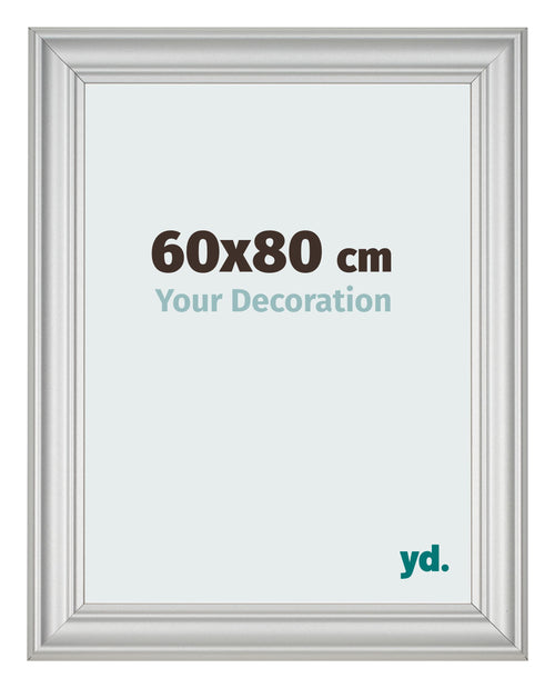 Photo Frame 60x80cm Silver Matte MDF Lazio Front Size | Yourdecoration.com