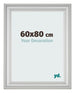 Photo Frame 60x80cm Silver Matte MDF Lazio Front Size | Yourdecoration.com
