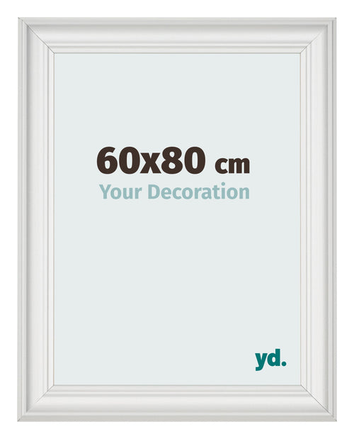 Photo Frame 60x80cm White Swept MDF Lazio Front Size | Yourdecoration.com