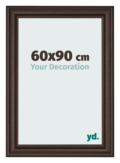 Photo Frame 60x90cm Oak Dark MDF Lazio Front Size | Yourdecoration.com