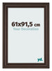 Photo Frame 61x91 5cm Oak Dark MDF Lazio Front Size | Yourdecoration.com