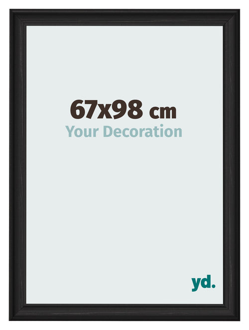 Photo Frame 67x98cm Black Woodgrain MDF Lazio Front Size | Yourdecoration.com