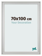 Photo Frame 70x100cm Silver Matte MDF Lazio Front Size | Yourdecoration.com