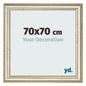 Photo Frame 70x70cm Metallic Gloss MDF Lazio Front Size | Yourdecoration.com