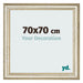 Photo Frame 70x70cm Metallic Gloss MDF Lazio Front Size | Yourdecoration.com