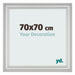Photo Frame 70x70cm Silver Matte MDF Lazio Front Size | Yourdecoration.com