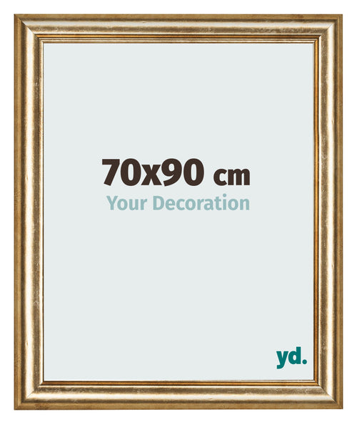 Photo Frame 70x90cm Gold Antique MDF Lazio Front Size | Yourdecoration.com
