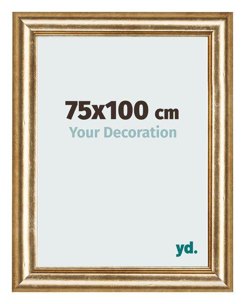 Photo Frame 75x100cm Gold Antique MDF Lazio Front Size | Yourdecoration.com