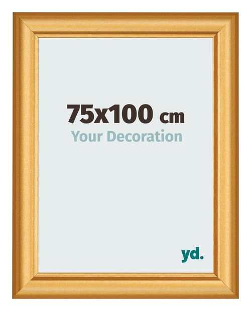 Photo Frame 75x100cm Gold Matte MDF Lazio Front Size | Yourdecoration.com