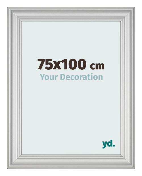 Photo Frame 75x100cm Silver Matte MDF Lazio Front Size | Yourdecoration.com