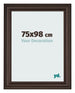Photo Frame 75x98cm Oak Dark MDF Lazio Front Size | Yourdecoration.com