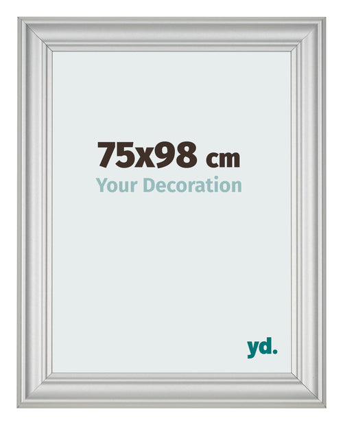 Photo Frame 75x98cm Silver Matte MDF Lazio Front Size | Yourdecoration.com