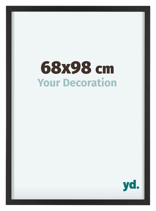 Virginia Aluminium Photo Frame 68x98cm Black Front Size | Yourdecoration.com