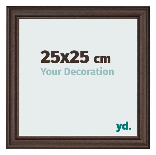 Photo Frame 25x25cm Oak Dark MDF Lazio Front Size | Yourdecoration.com