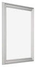 Photo Frame 25x30cm Silver Matte MDF Lazio Front Oblique | Yourdecoration.com
