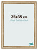 Photo Frame 25x35cm Gold Antique MDF Lazio Front Size | Yourdecoration.com