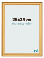 Photo Frame 25x35cm Gold Matte MDF Lazio Front Size | Yourdecoration.com