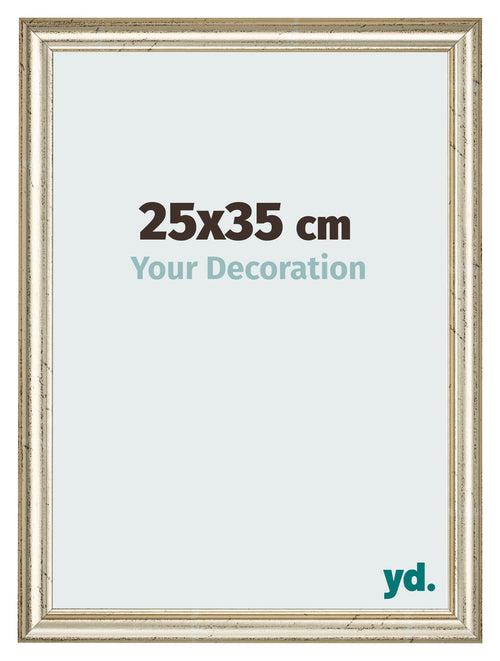 Photo Frame 25x35cm Metallic Gloss MDF Lazio Front Size | Yourdecoration.com