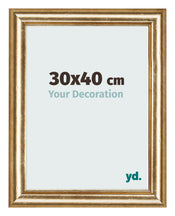 Photo Frame 30x40cm Gold Antique MDF Lazio Front Size | Yourdecoration.com