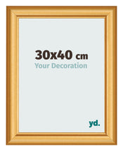 Photo Frame 30x40cm Gold Matte MDF Lazio Front Size | Yourdecoration.com