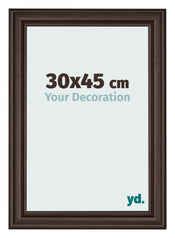 Photo Frame 30x45cm Oak Dark MDF Lazio Front Size | Yourdecoration.com
