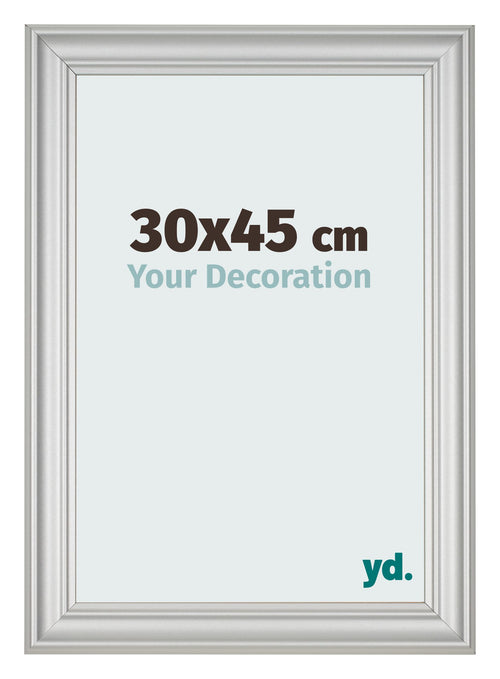 Photo Frame 30x45cm Silver Matte MDF Lazio Front Size | Yourdecoration.com