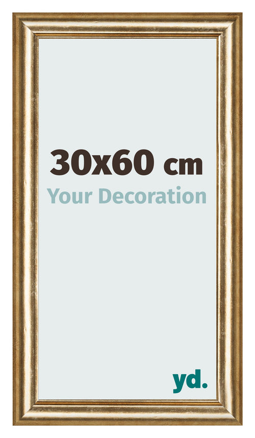 Photo Frame 30x60cm Gold Antique MDF Lazio Front Size | Yourdecoration.com