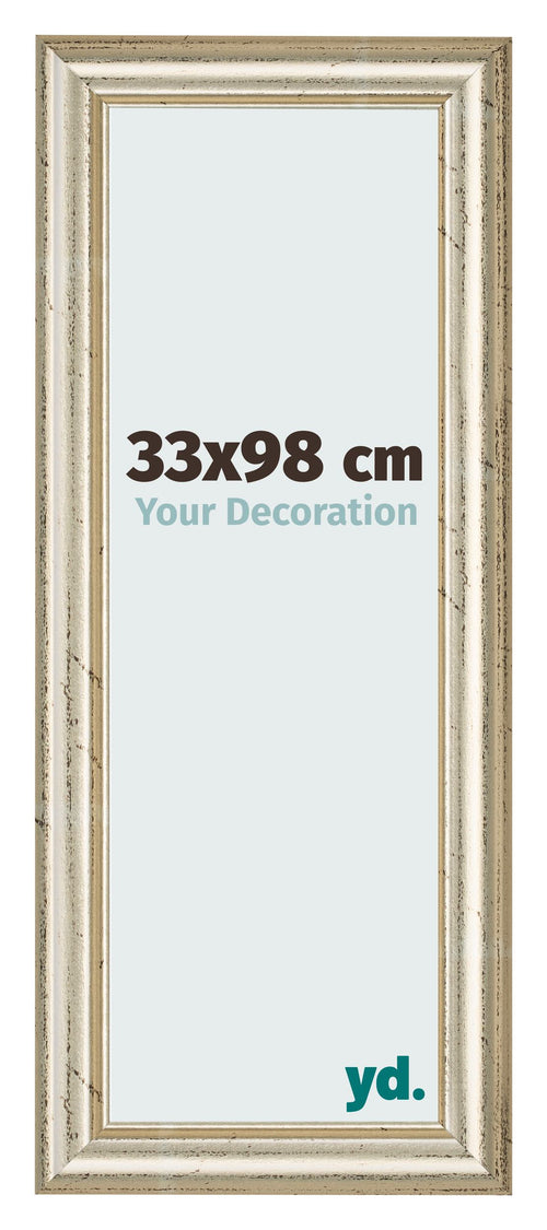 Photo Frame 33x98cm Metallic Gloss MDF Lazio Front Size | Yourdecoration.com