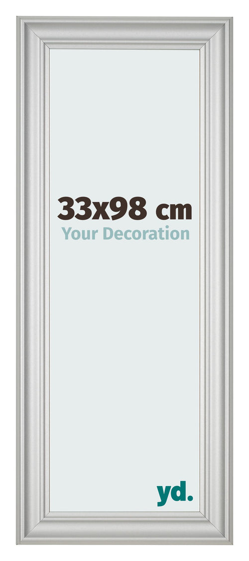 Photo Frame 33x98cm Silver Matte MDF Lazio Front Size | Yourdecoration.com