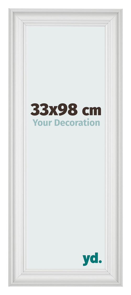 Photo Frame 33x98cm White Swept MDF Lazio Front Size | Yourdecoration.com