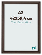 Photo Frame 42x59 4cm A2 Oak Dark MDF Lazio Front Size | Yourdecoration.com
