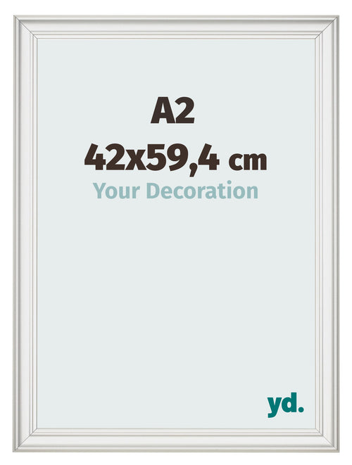 Photo Frame 42x59 4cm A2 White Swept MDF Lazio Front Size | Yourdecoration.com