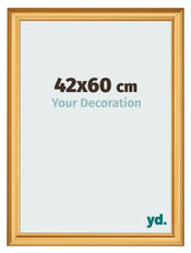 Photo Frame 42x60cm Gold Matte MDF Lazio Front Size | Yourdecoration.com
